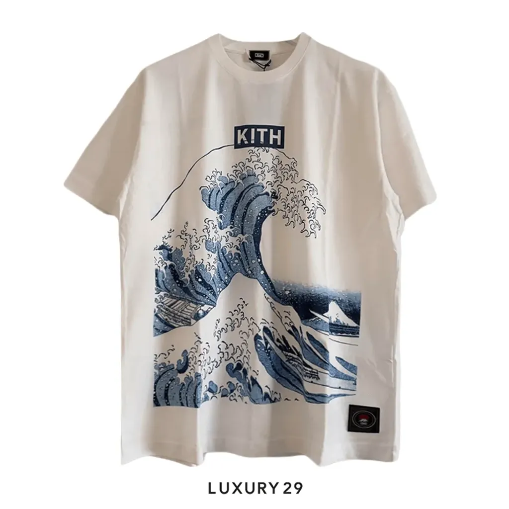 Kith Tokyo Great Wave Vintage Tee Silk