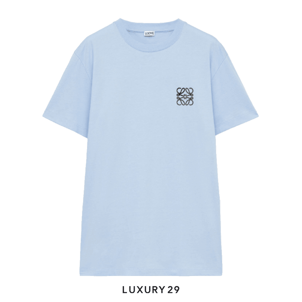 LOEWE ロゴデザイン Tシャツ ライトブルー ロエベ 半袖Tシャツ ライトブルー | アウトレットジャパン福岡