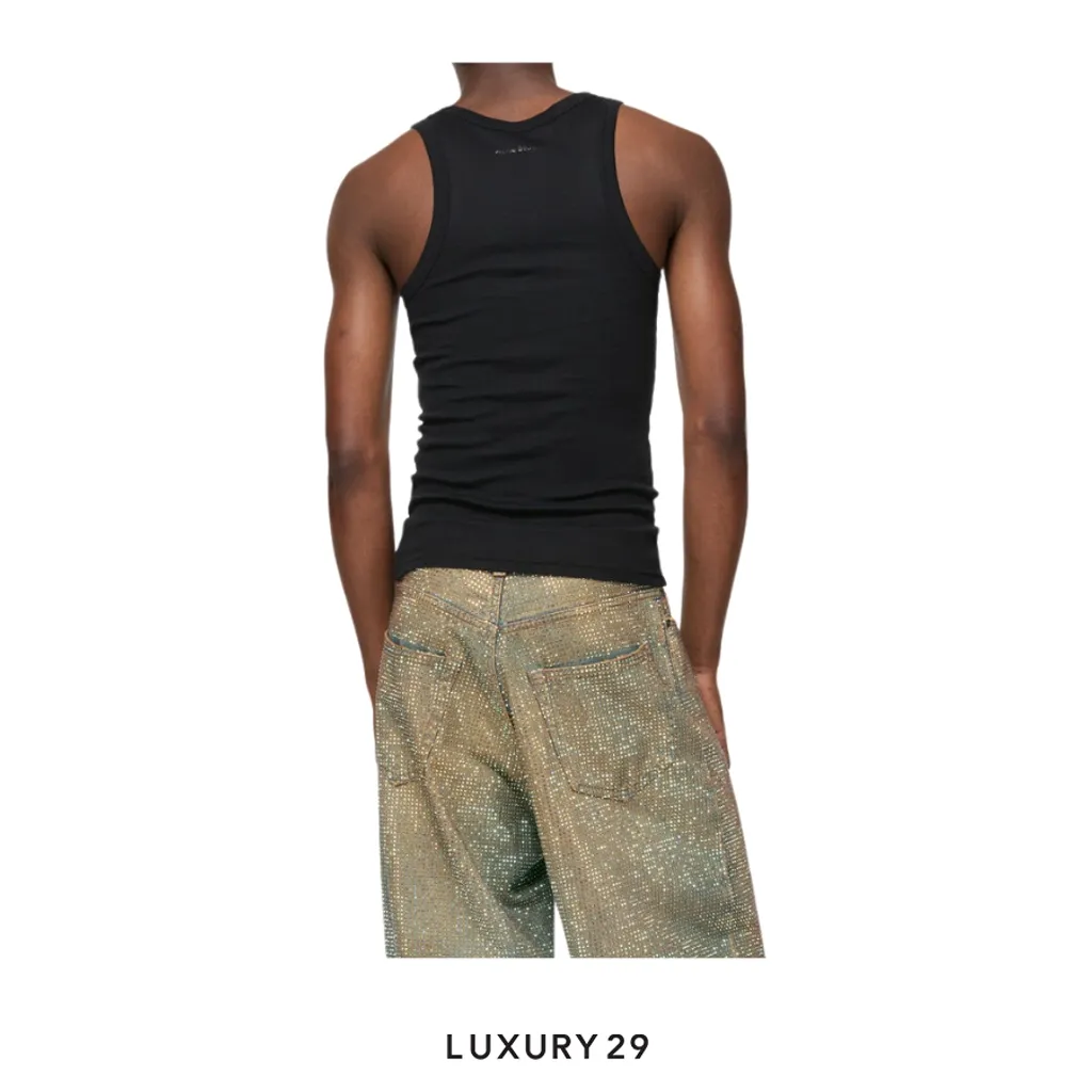 Acne Studios Logo tank top Black(S, Black)