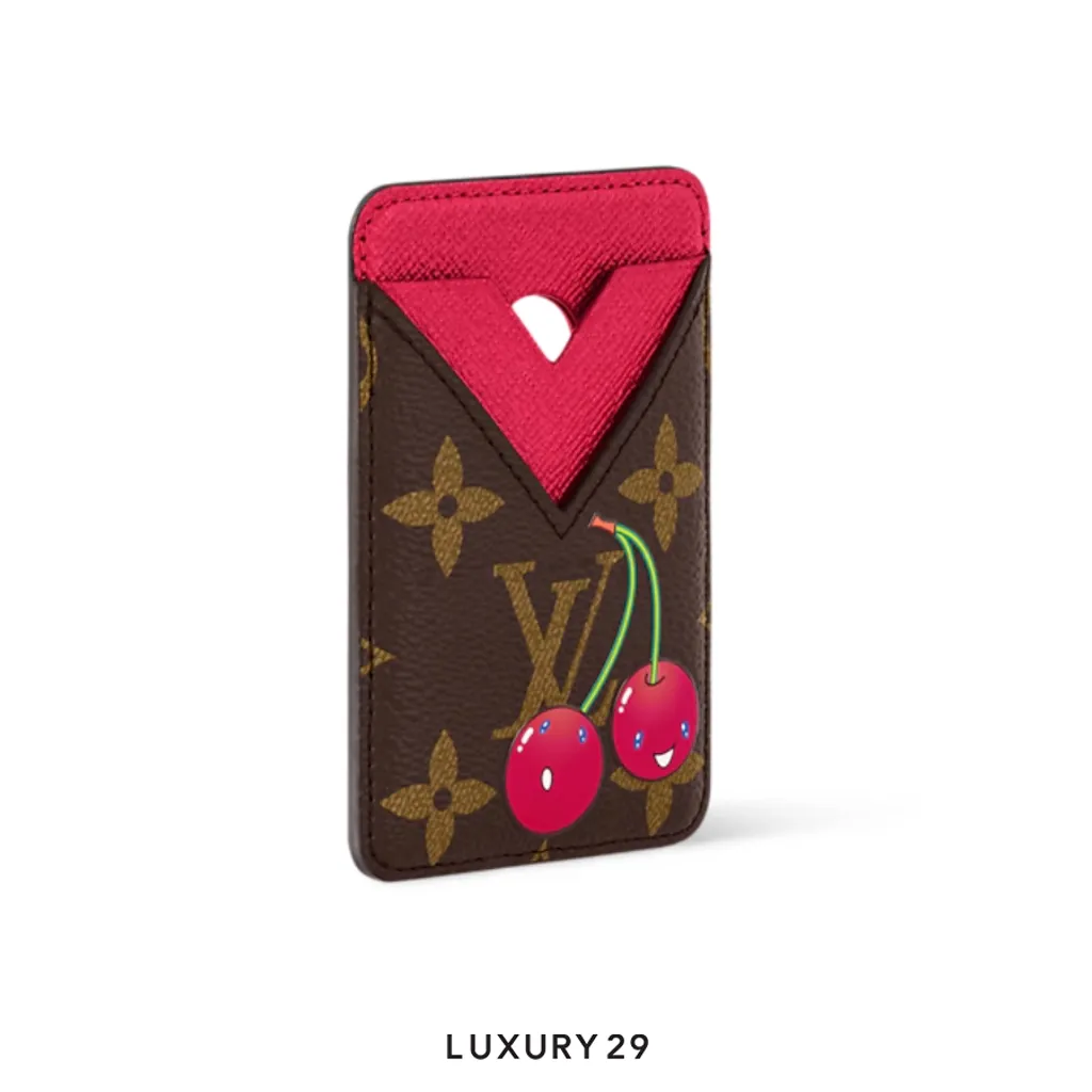 Louis Vuitton LV x TM - Magnet Card Holder Monogram Canvas Red(Small, Red)