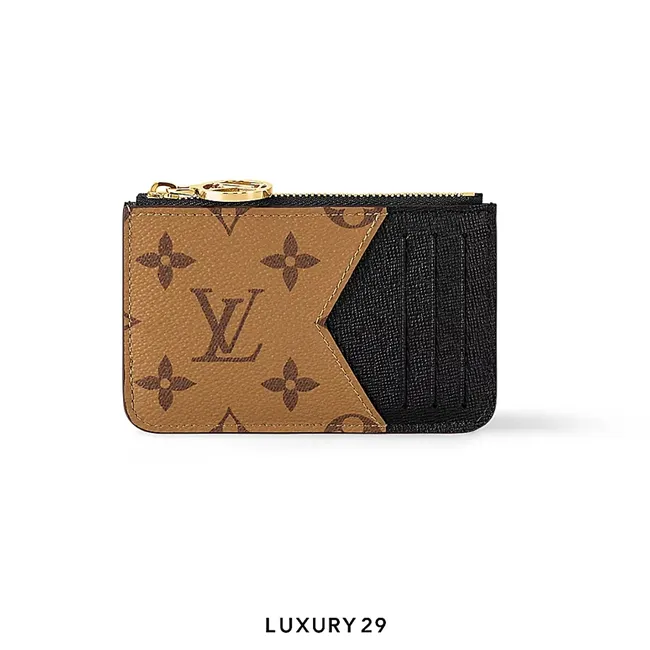 Louis Vuitton LV Romy Card Wallet Black Monogram Canvas