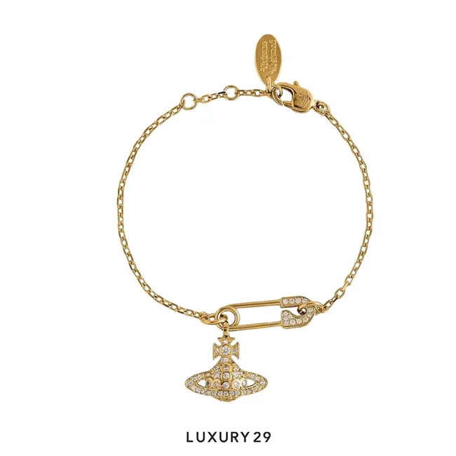 Vivienne Westwood Lucrece Bracelet In Gold-Tone Brass