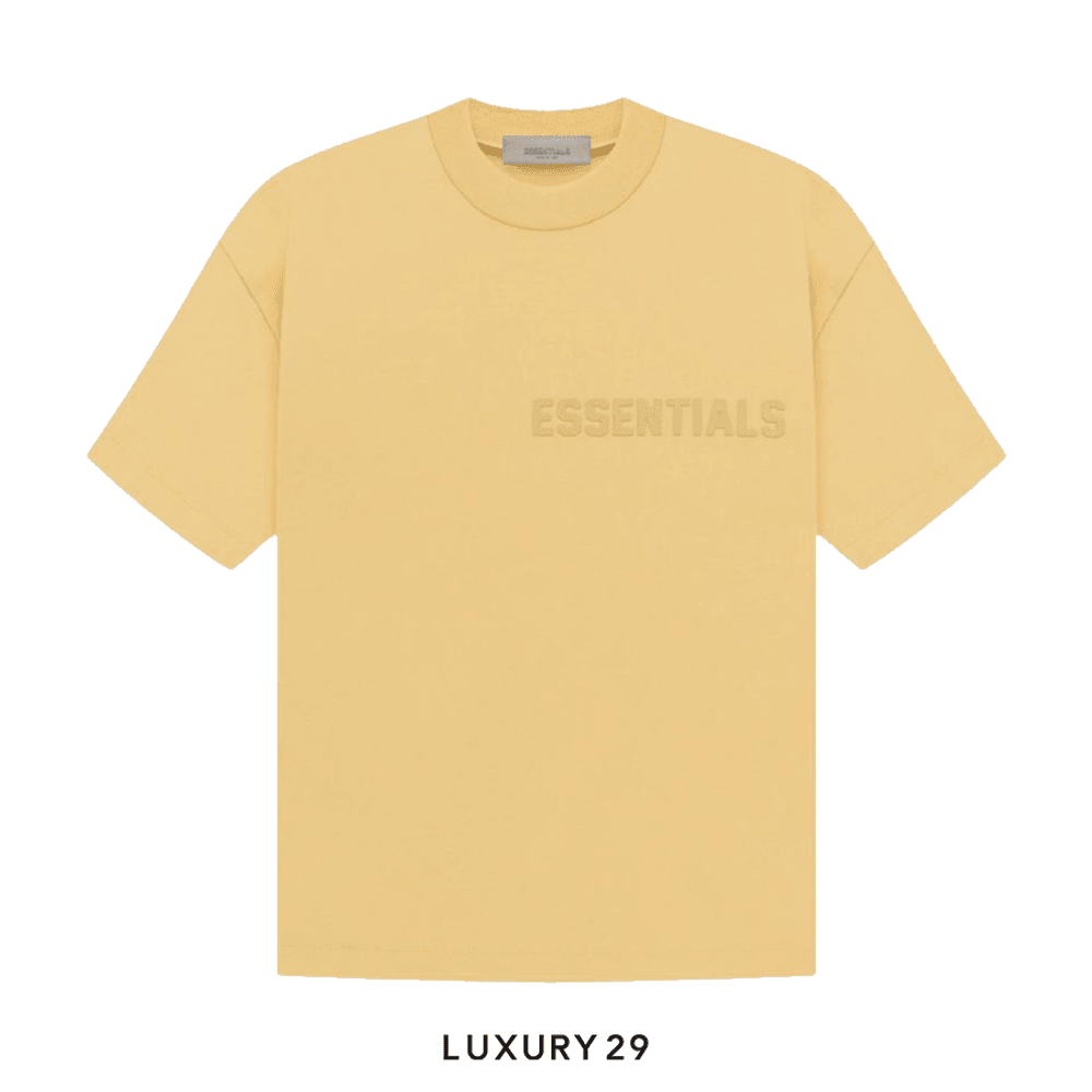 Essentials Fear Of God T-Shirt Light Tuscan (SS23)(XS, Yellow)
