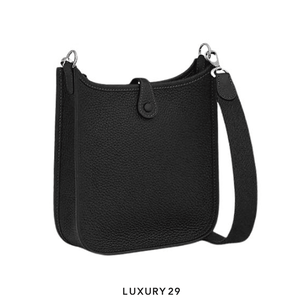 Hermes Evelyne 16 Amazone Bag Noir(Small, Black)