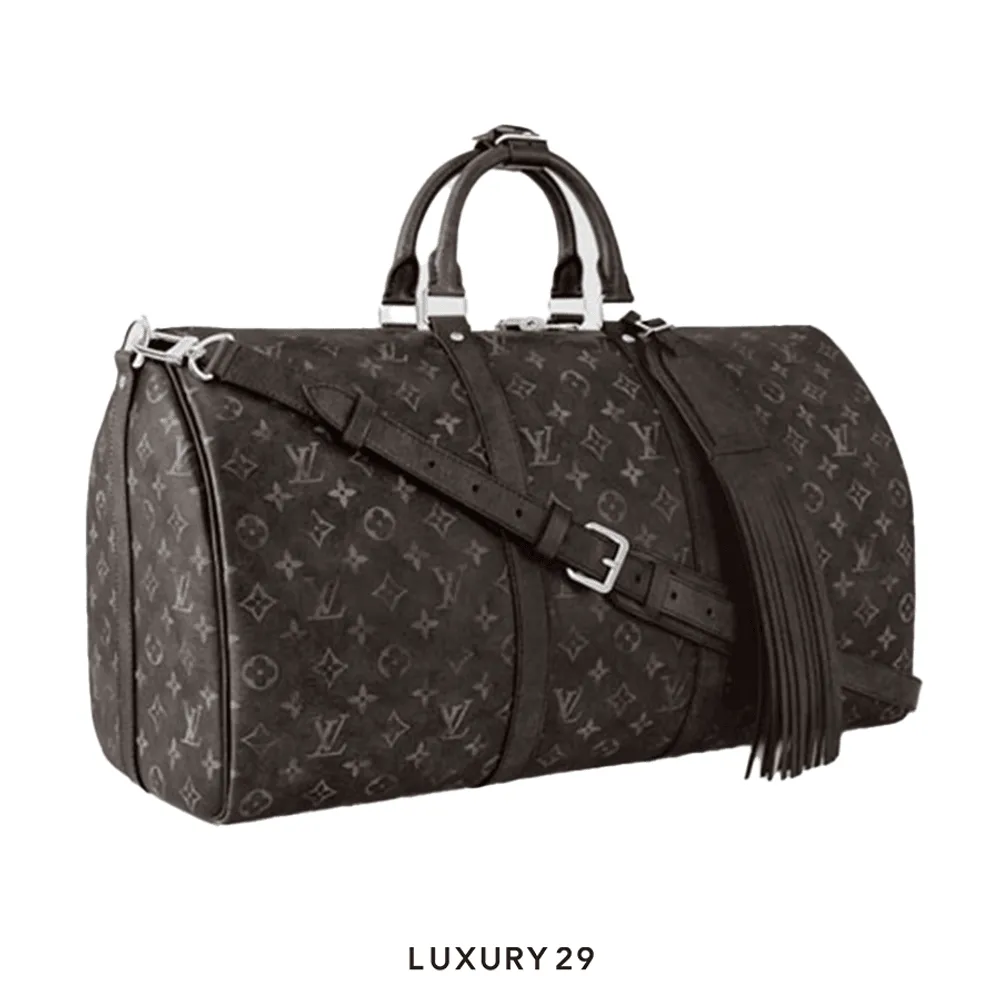 Louis Vuitton LV Keepall Bandouliere 50 Black(Medium, Black)