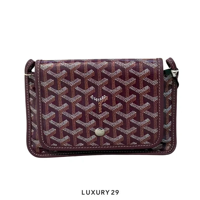 Goyard Plumet Pocket Wallet Burgundy