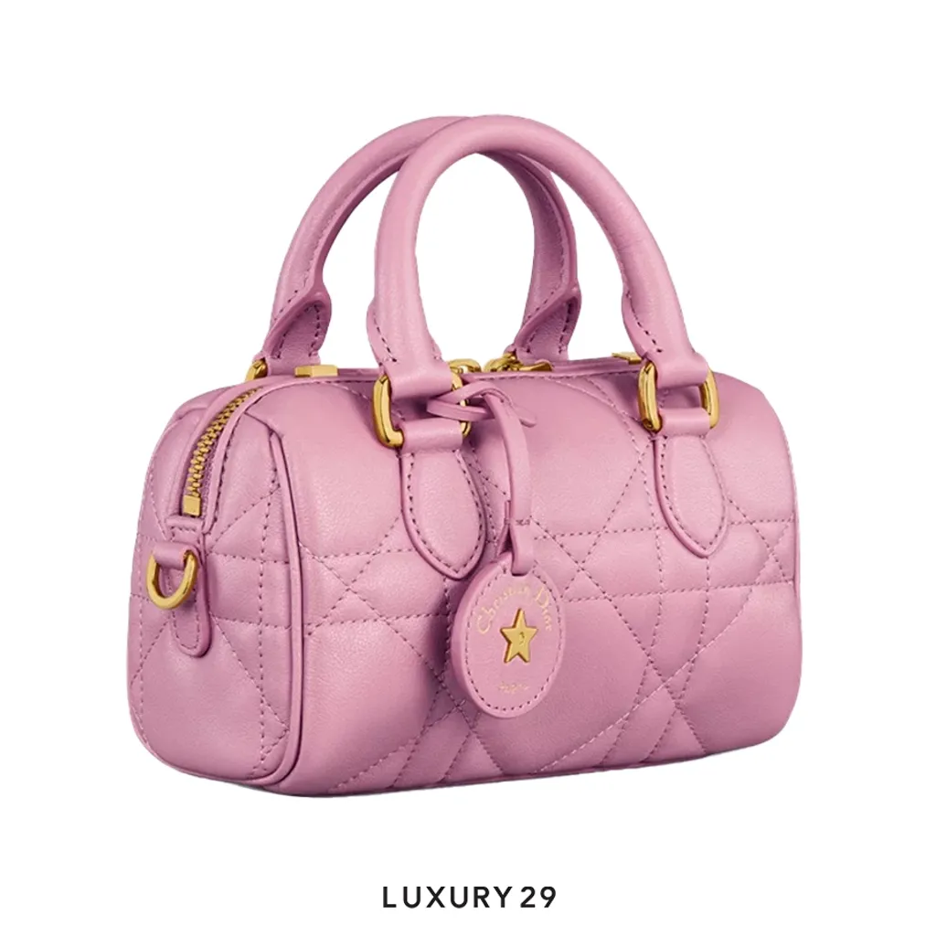 Dior Groove 17 Nano Bag Hydrangea Pink Macrocannage Calfskin(Mini, Pink)