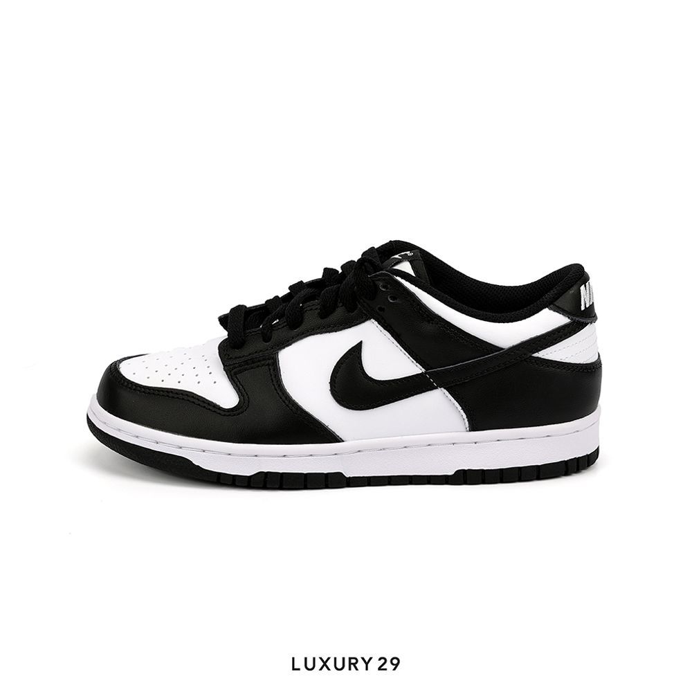 Nike Dunk Low Retro White Black Panda (2021) (GS)(35.5, Black)