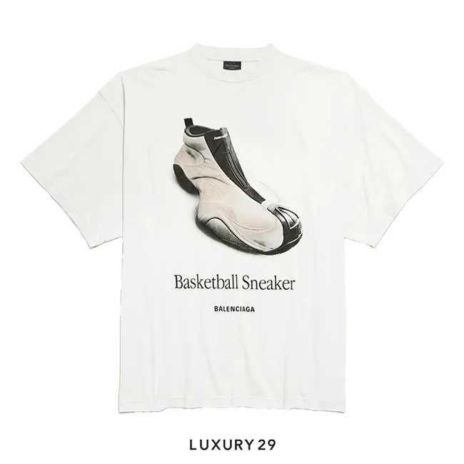 Balenciaga Men Excavator Sneaker Dry jersey dirty white