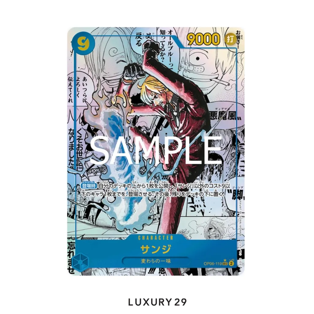 One Piece Sanji - OP06-119 (Manga) - Premium Booster -The Best- Vol. 2 (PRB-02) JP PSA10(Small, Multicolour)