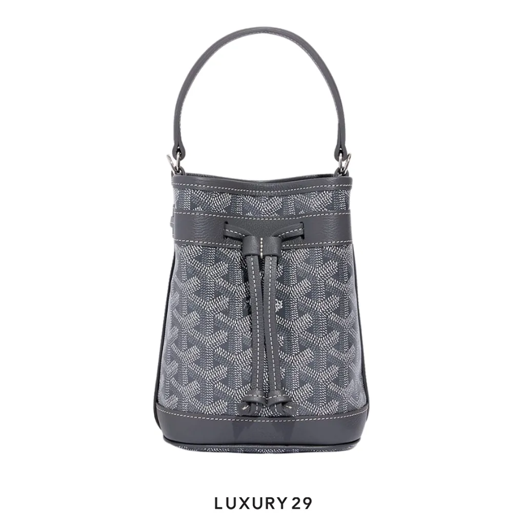 Goyard Petit Flot Mini bucket Bag Grey(Mini, Grey)