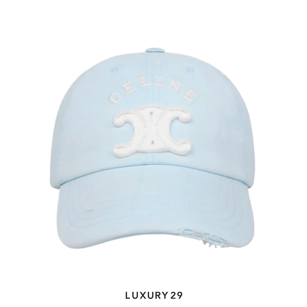 Celine vivienne cap IN LIGHT COTTON GABARDINE Faded Blue(L, Blue)