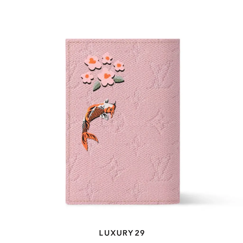 Louis Vuitton LV Passport cover Monogram canvas Pink(Small, Pink)