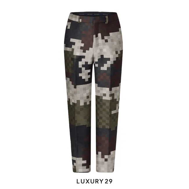 Louis Vuitton LV Tailored Cotton Damier Cigarette Trousers