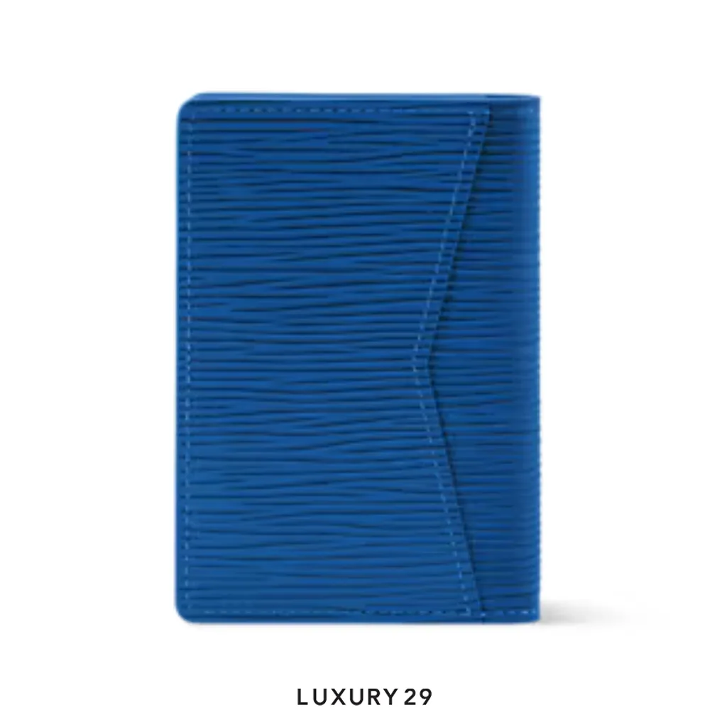 Louis Vuitton LV Pocket Organizer Wallet Blue(Small, Blue)
