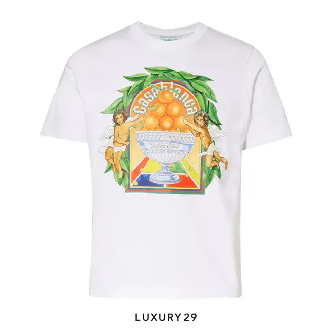 Casablanca Triomphe d'orange t-shirt