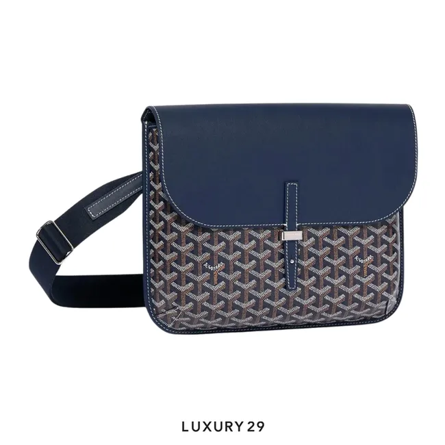Goyard Coursier Messenger Bag Navy Blue