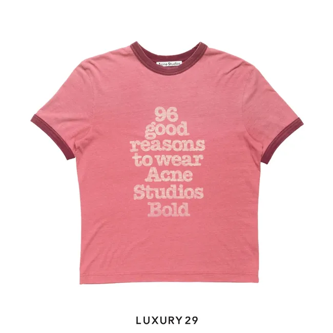 Acne StudiosGraphic t-shirt Pink/burgundy
