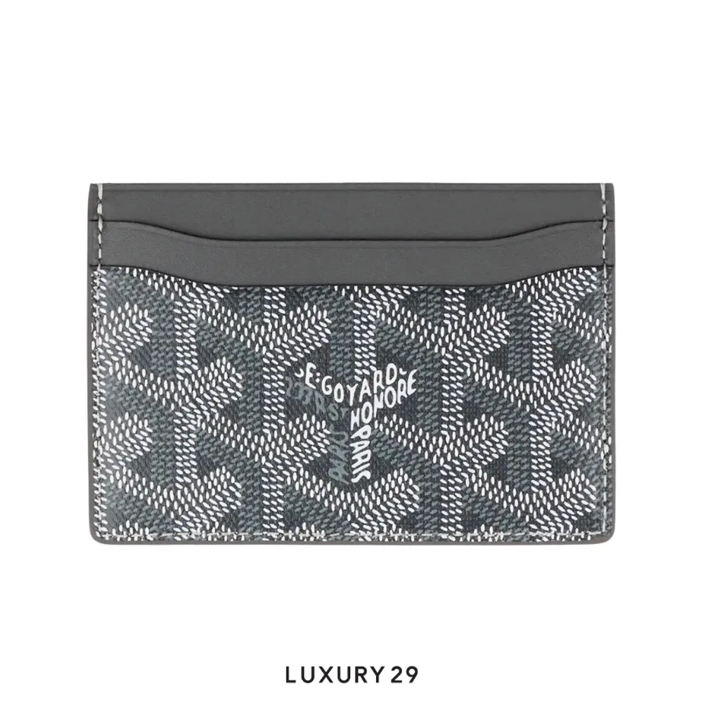 Goyard Saint-Sulpice Card Wallet Grey(Small, Grey)