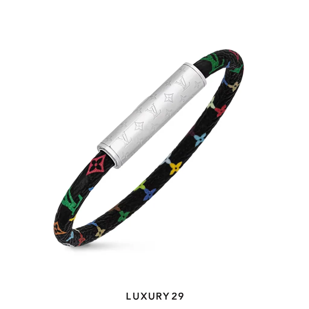 Louis Vuitton LV x TM LV Confidential Bracelet 17cm Black(Free Size, Black)