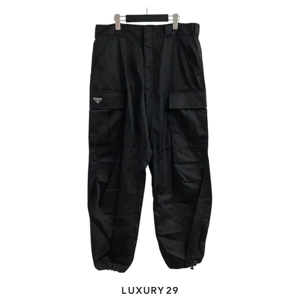 Prada Re-Nylon Gabardine pants(5XL, Black)