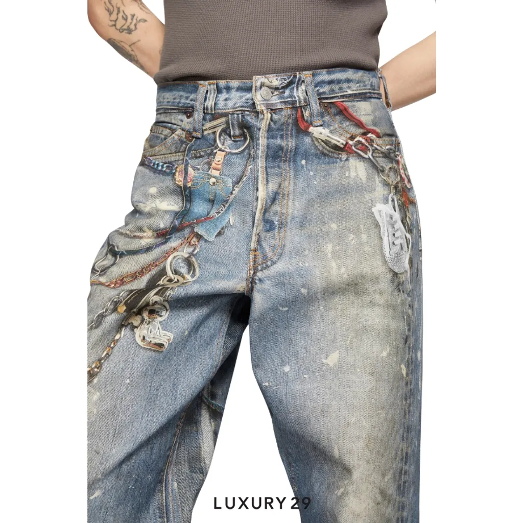 Acne Studios Loose fit jeans - 1981 Mid Blue(XS, Blue)