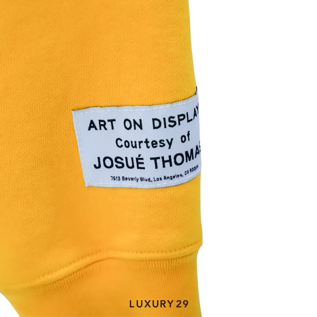 Gallery Dept. BOXING MERCH HOODIE GOLD YELLOW(L, Yellow)