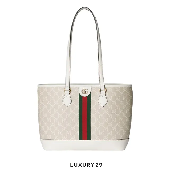 Gucci Ophidia medium tote bag White