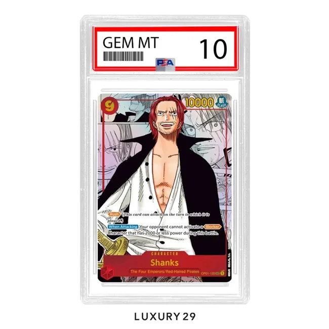 One Piece Shanks Manga OP01-120 SEC  (Parallel)  (ENG)  (PSA10)