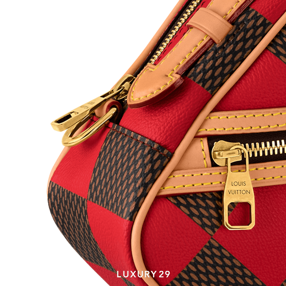 Small red louis vuitton bag 2025