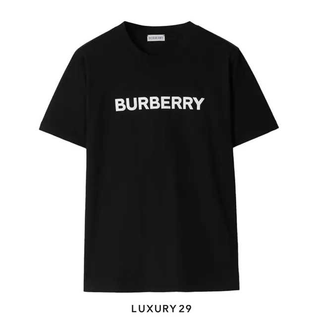 Burberry Logo Cotton T-shirt Black