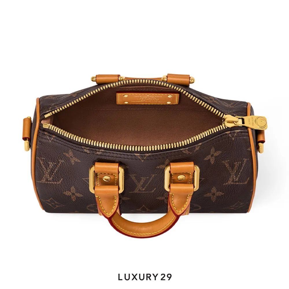 Louis Vuitton LV Keepall Bandouliere 25 Bag Calf leather Aged natural cowhide leather trim Autres Cuirs Monogram Brown(Small, Brown)