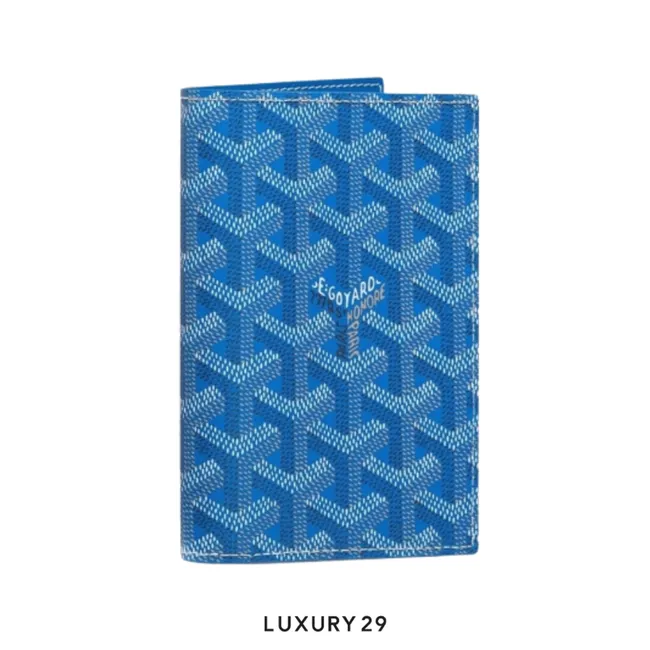 Goyard Grenelle Passport Cover Sky Blue