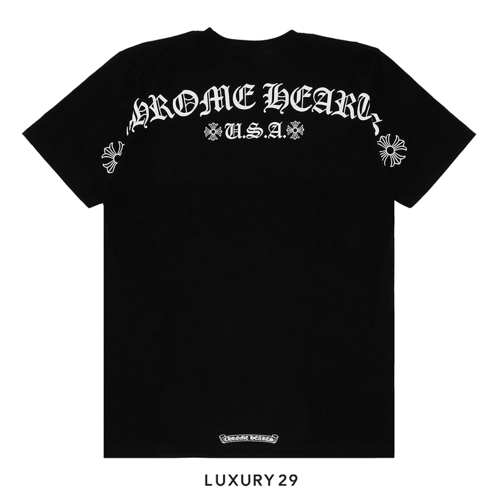 Chrome Hearts Fuck You Vertical Logo T-Shirt Black