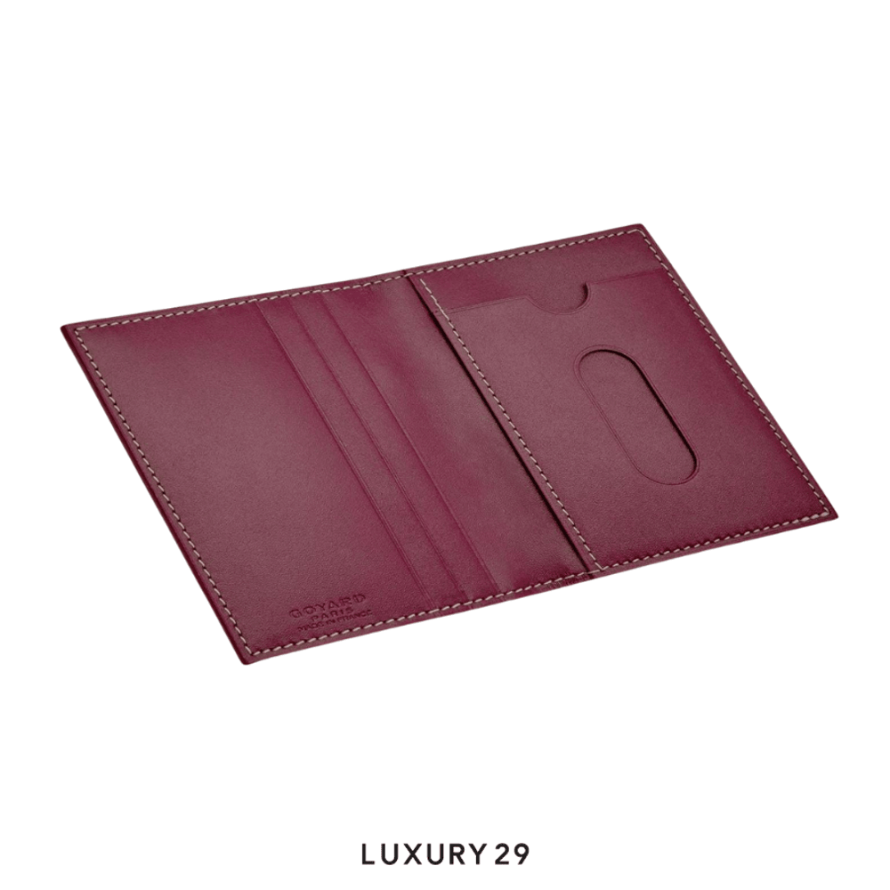 Goyard Saint-Marc Card Wallet Burgundy(Small, Red)
