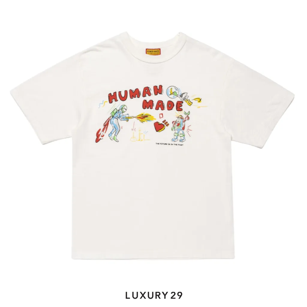 Human Made Robot Graphic T-Shirt White(3XL, White)