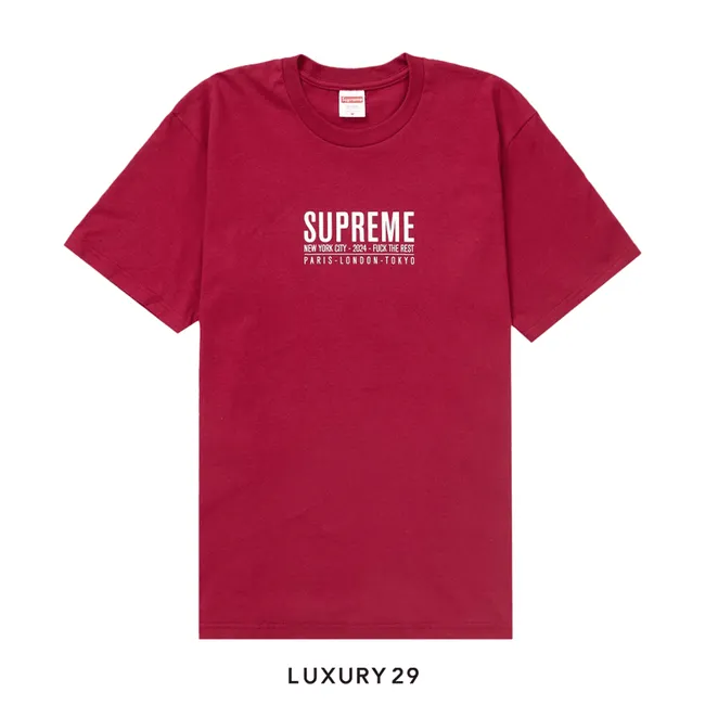 Supreme Paris Tee 'Cardinal'