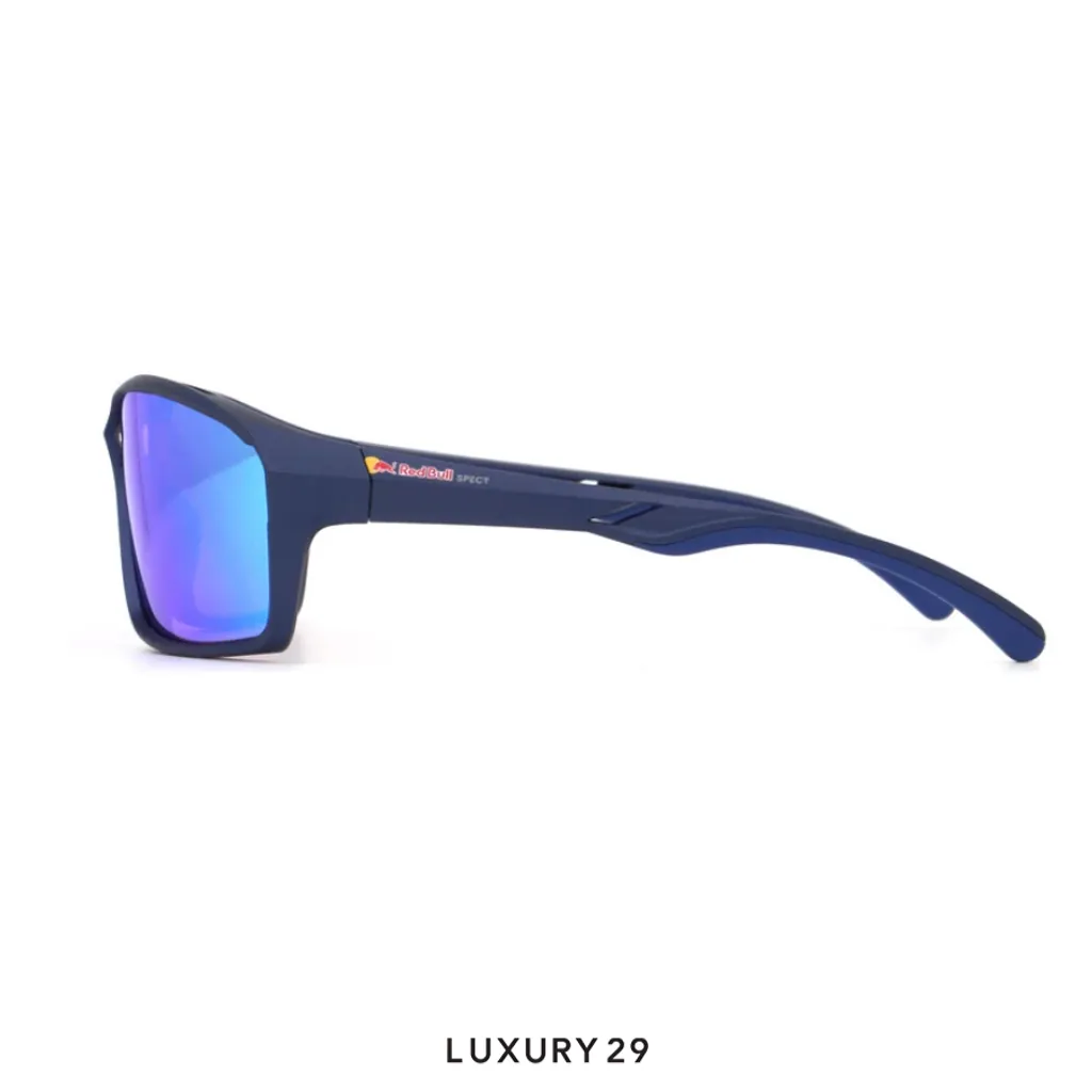Red Bull Spect Sunglasses Drill-02 purple with blue mirror(Free Size, Blue)
