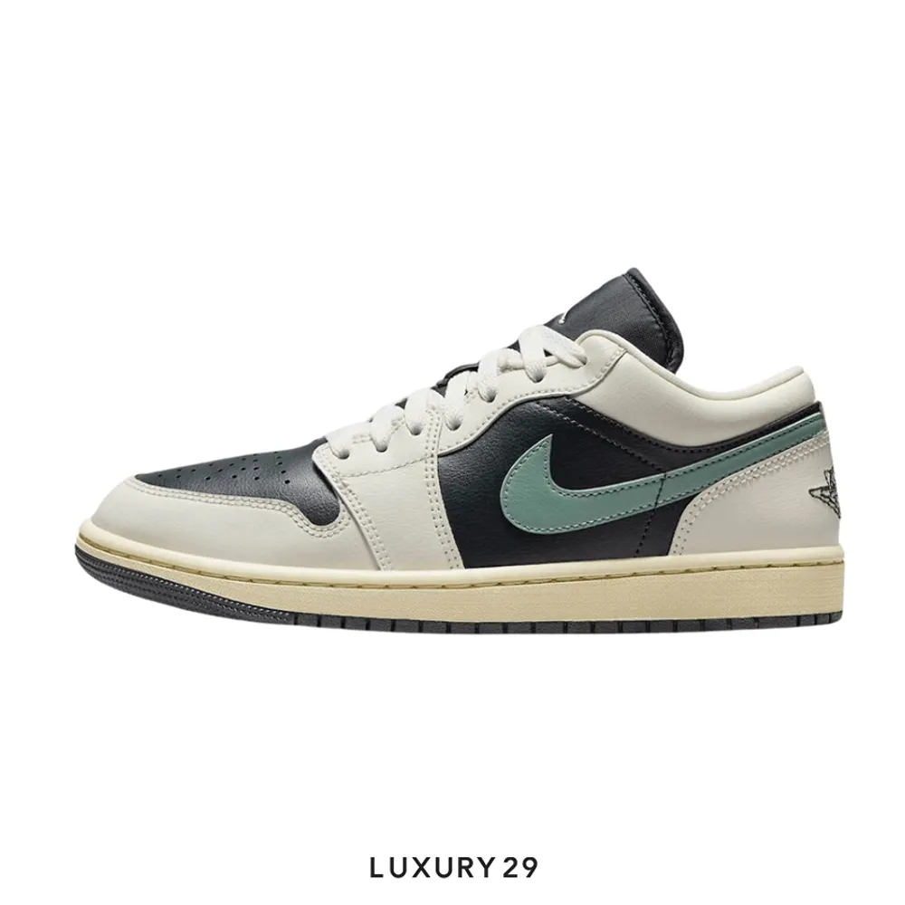 Nike Jordan 1 Low Jade Smoke (Women's)(W)(37.5, Black)