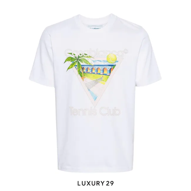 Casablanca Tennis Club Icon T-Shirt white