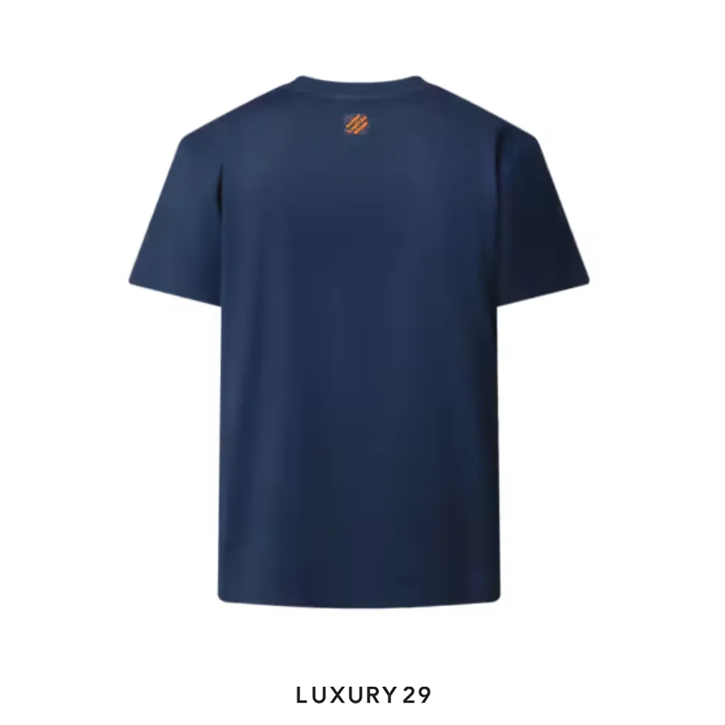 LOUIS VUITTON LV Embroidered T-shirt(L, Blue)