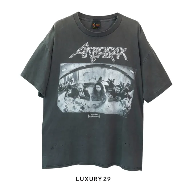 Not Applicable Vintage ANTHRAX NY 1998s' T-shirt Black