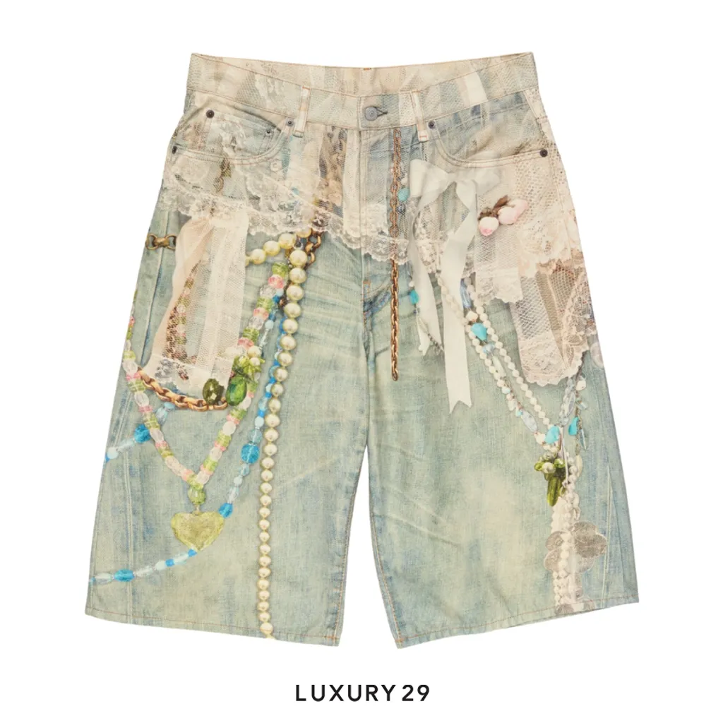 Acne Studios Denim shorts - loose fit(46, Blue)
