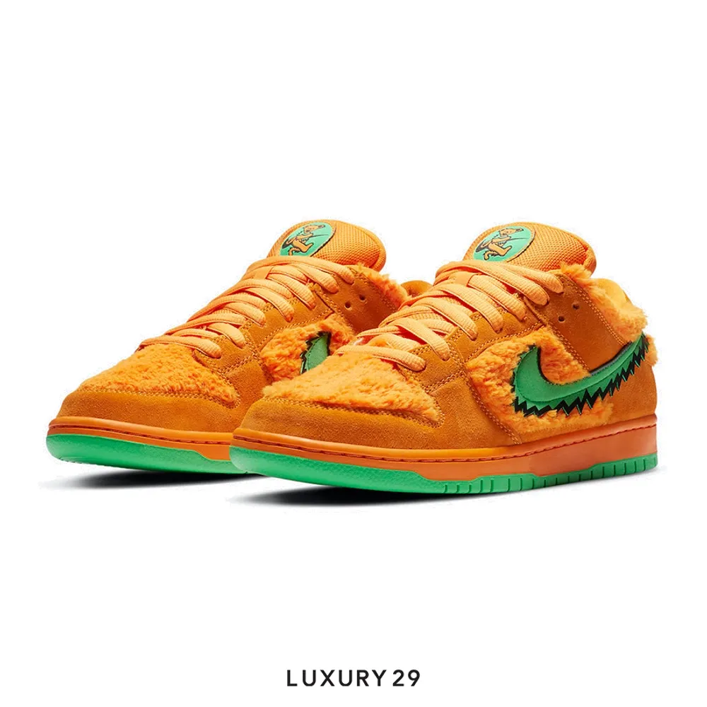 Nike SB Dunk Low Grateful Dead Bears Orange(39, Orange)