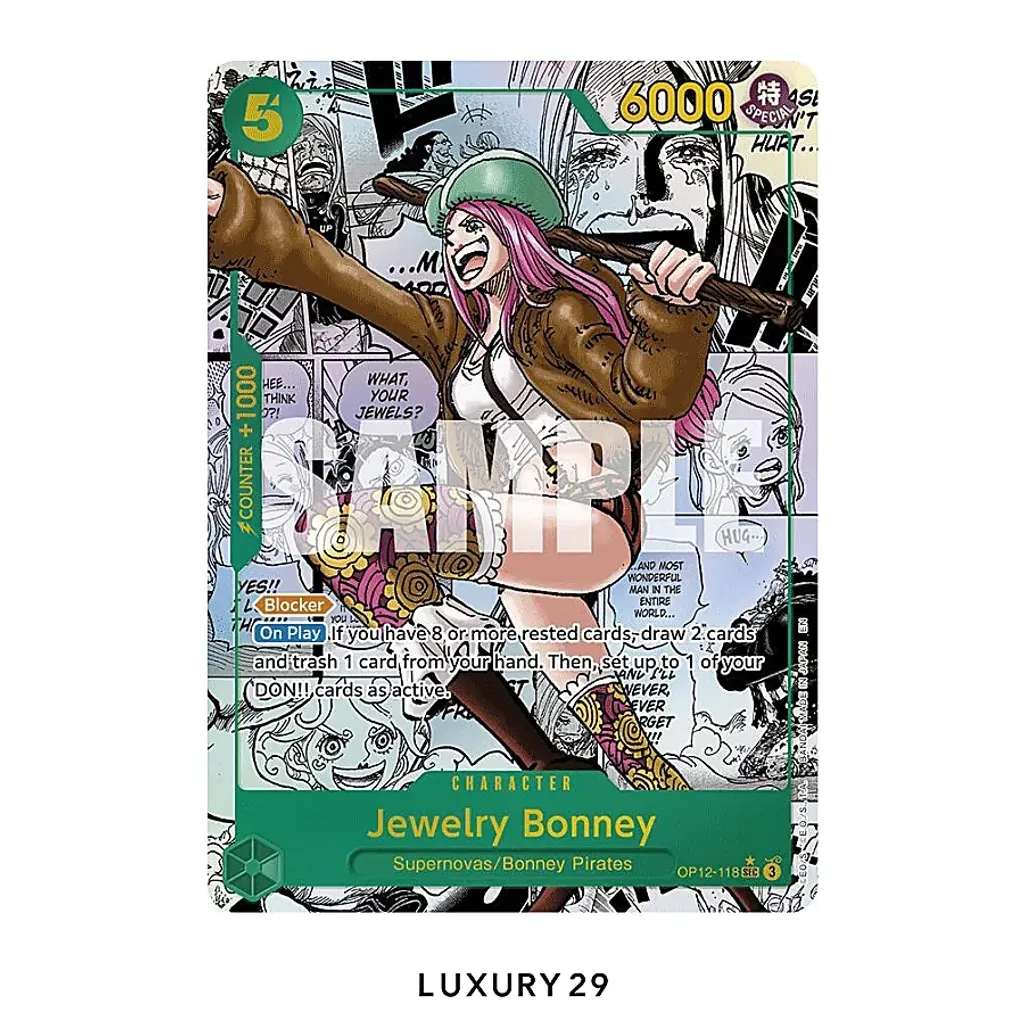 One Piece Jewelry Bonney (118) (Manga) Legacy of the Master SEC OP12-118 (PSA10)(Small, Multicolour)