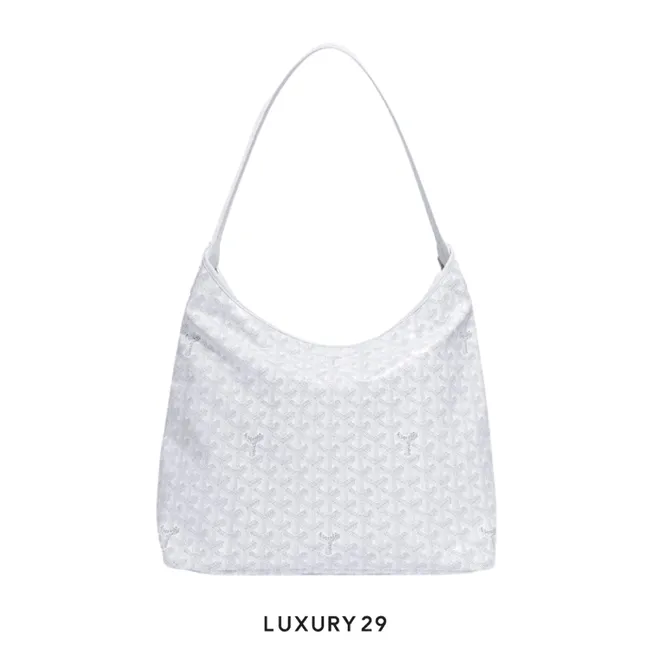 Goyard Boheme Hobo Bag White