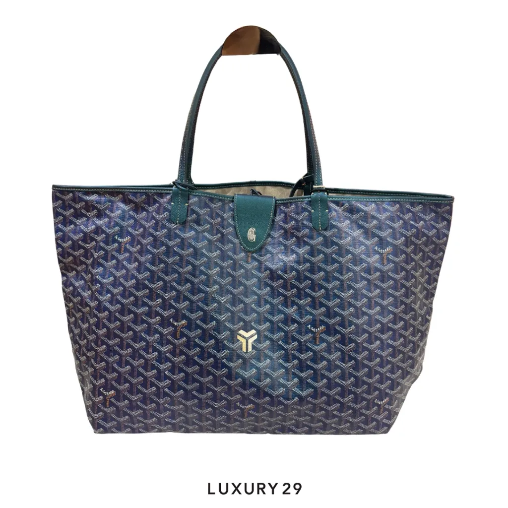 Goyard Saint Louis GM Bag 2024 Pearly Blue(Large, Blue)