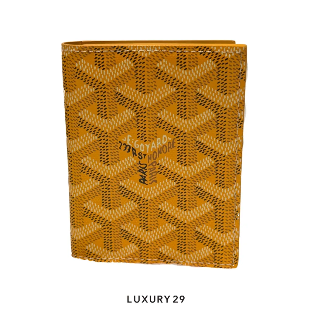 Goyard Saint-Marc Card Wallet Yellow(Small, Yellow)