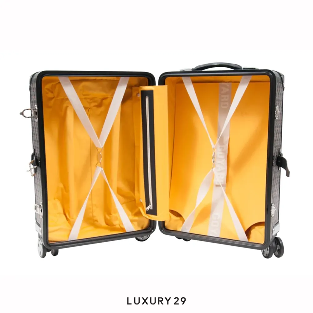 Goyard Bourget PM Trolley Case Black(Small, Black)