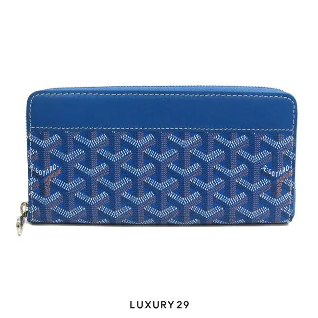Goyard Matignon GM Wallet Sky Blue